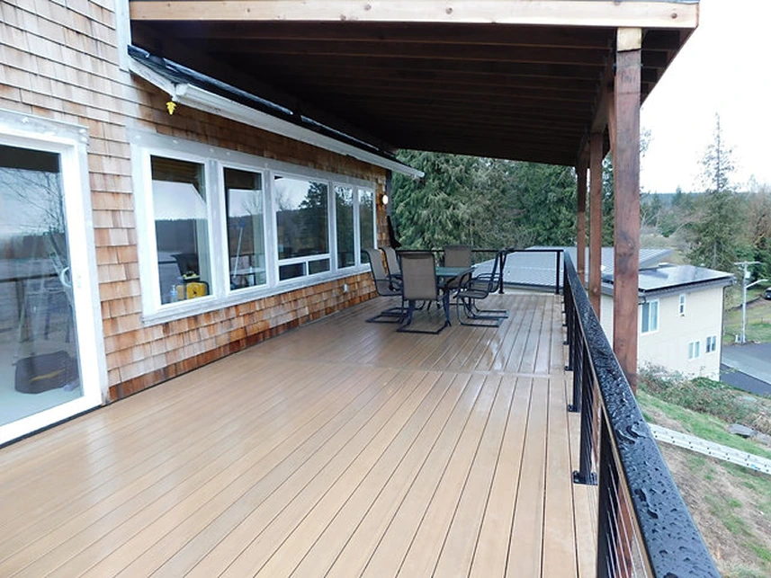 New composite deck after installation Gig Harbor WA