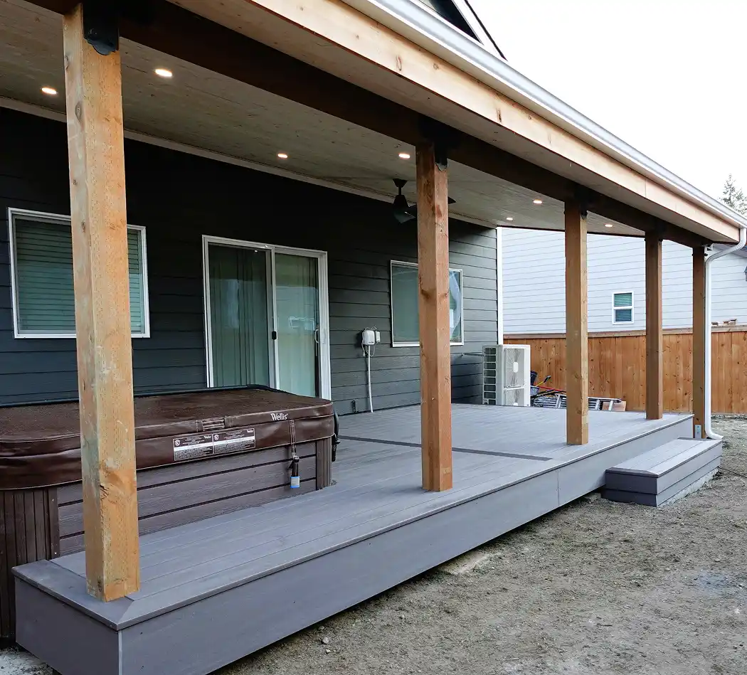 Covered deck Tacoma