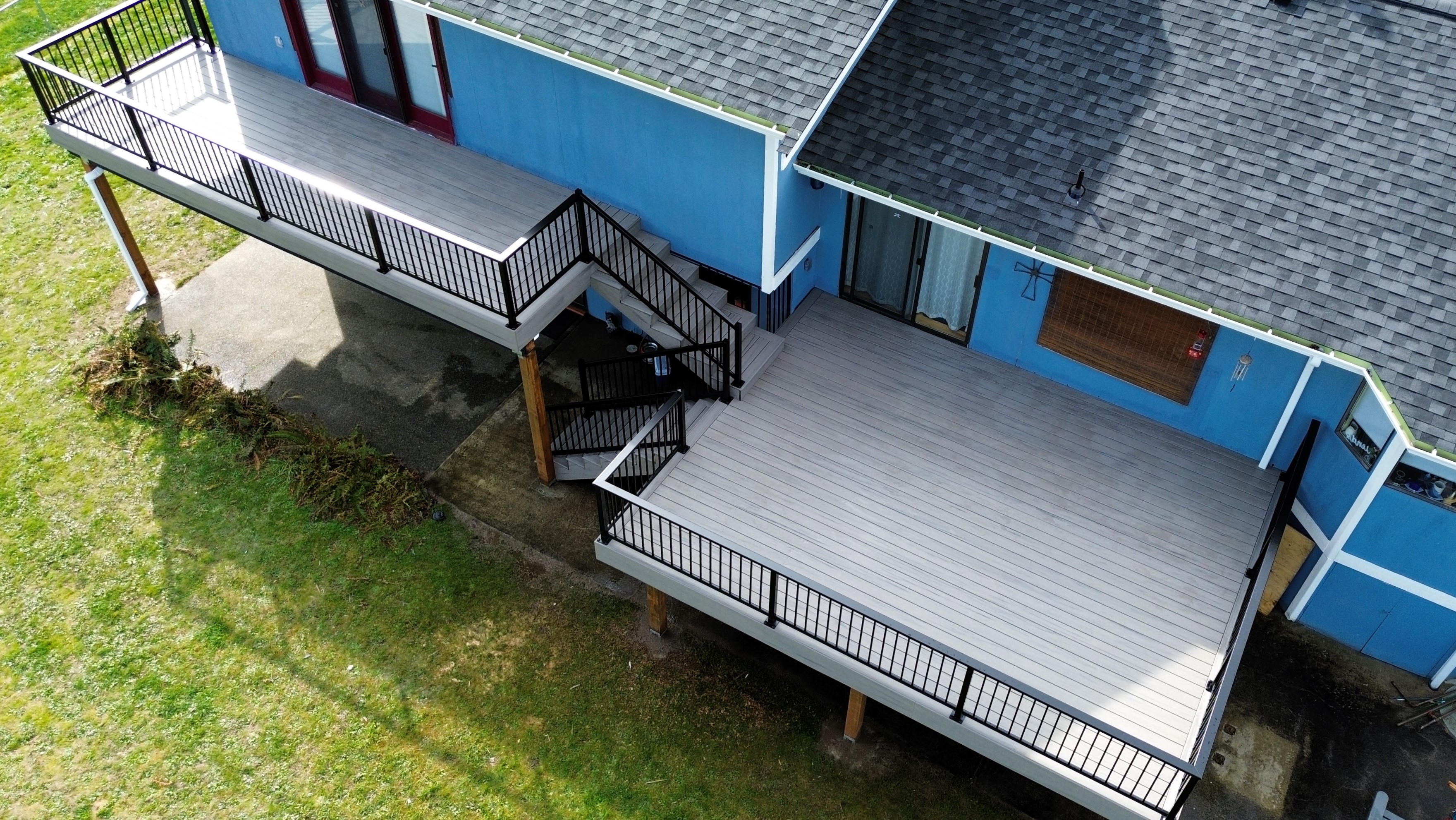 DrySpace lower level under TimberTech Driftwood upper deck