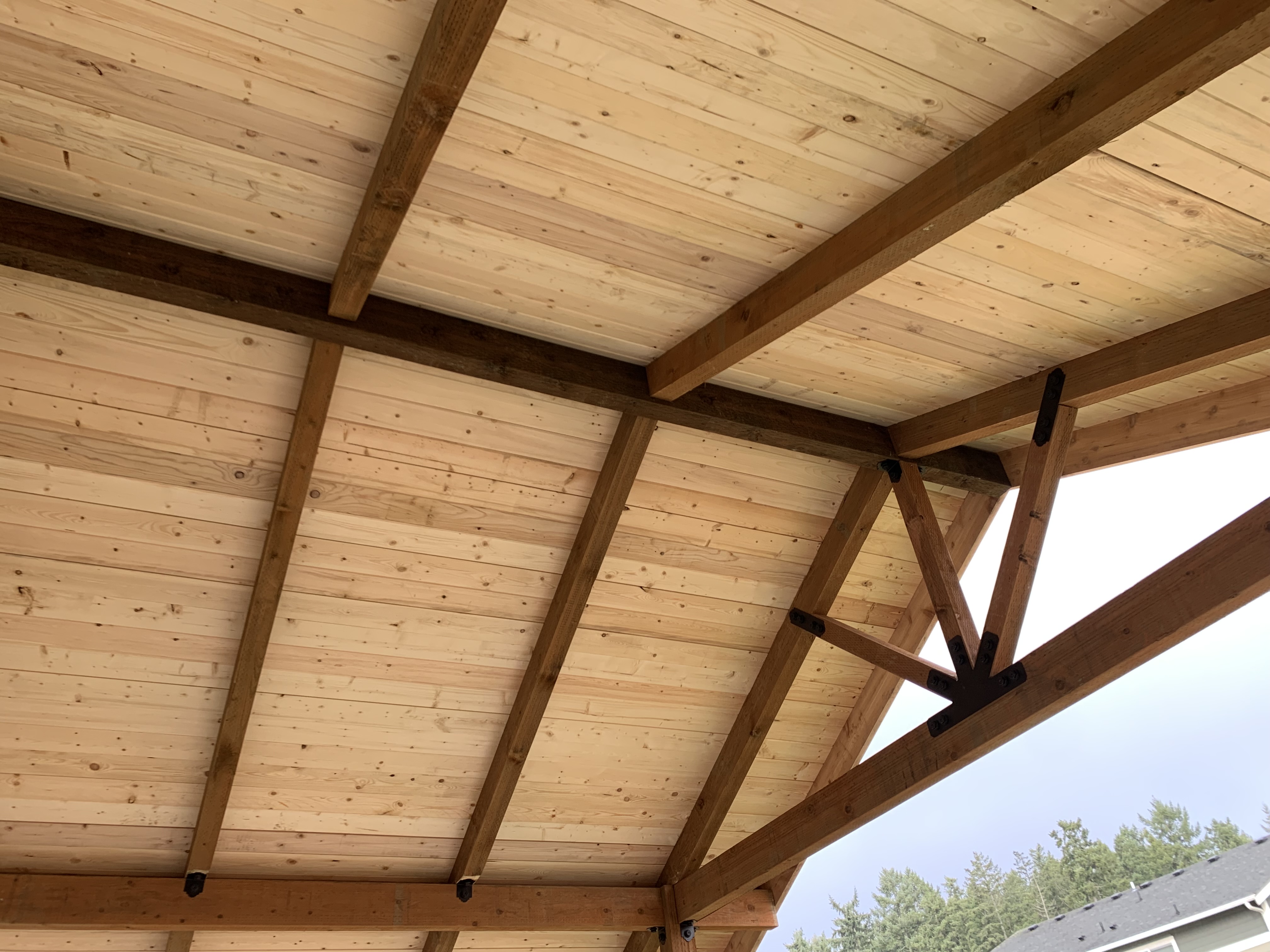 Gable roof and structural details